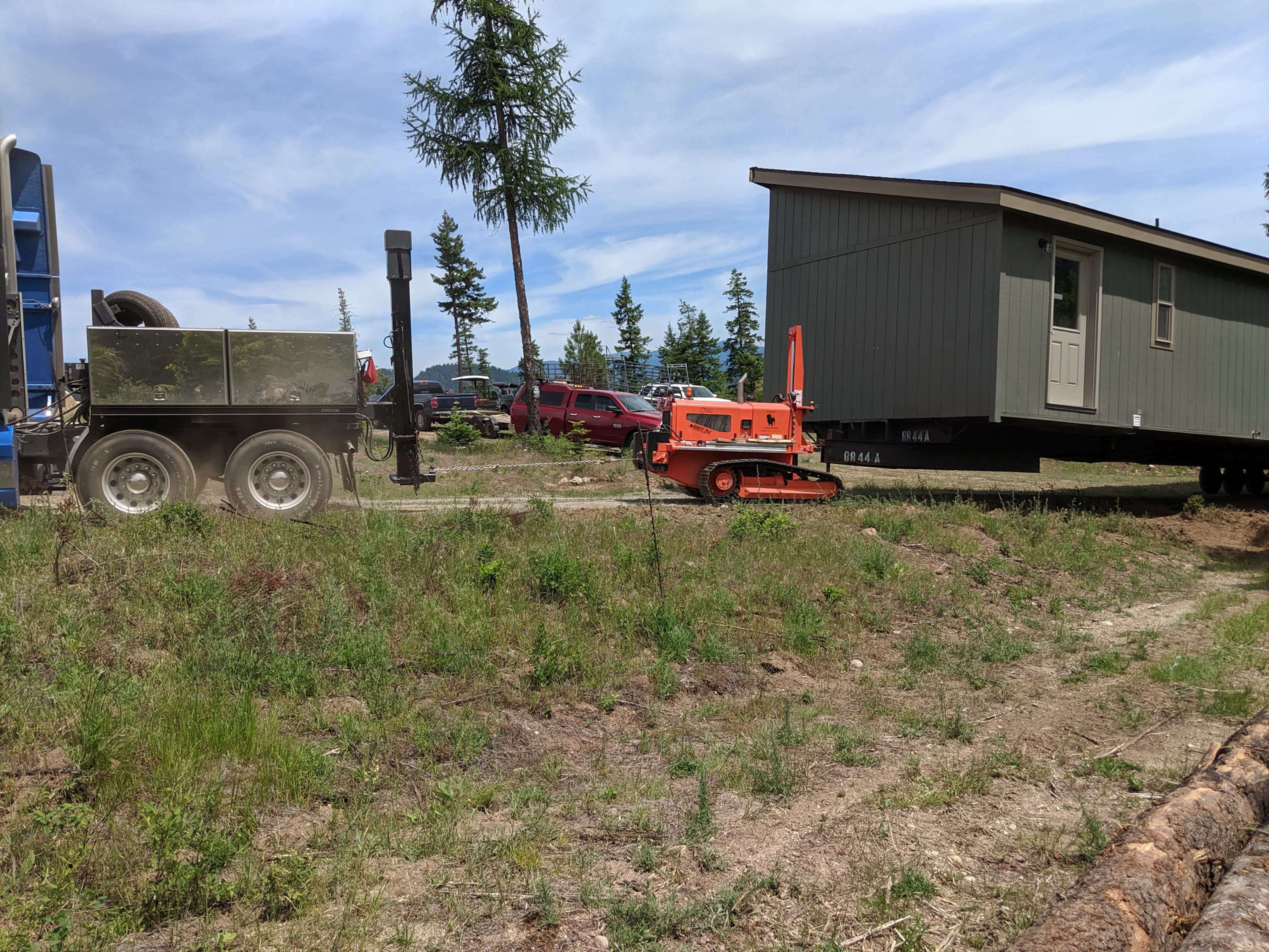 Yukon equipment working at an active construction site